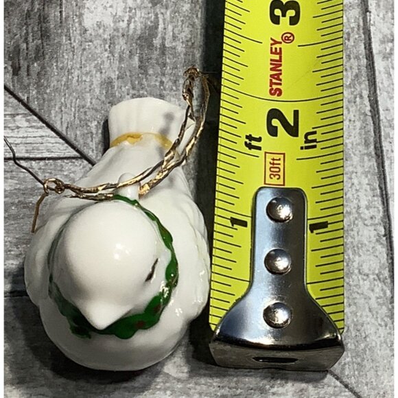 3 Vintage Fitz And Floyd Ceramic White Dove Ornament Hand Painted - Picture 8 of 10